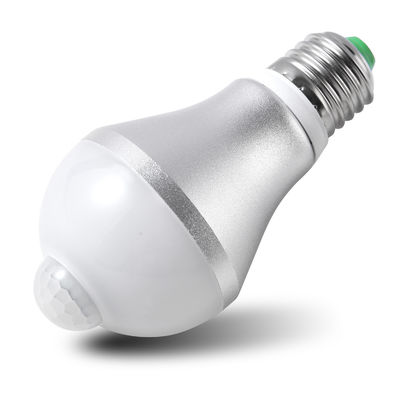 PIR Motion Activated LED Light Bulb Aluminum+PC Housing Material