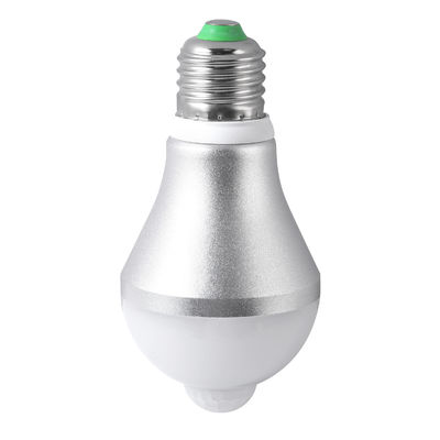 PIR Motion Activated LED Light Bulb Aluminum+PC Housing Material