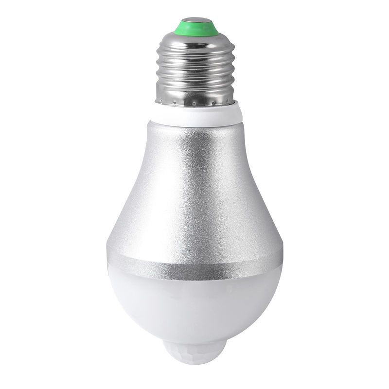 PIR Motion Activated LED Light Bulb Aluminum+PC Housing Material